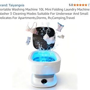 Portable Mini Folding Washing Machine - White